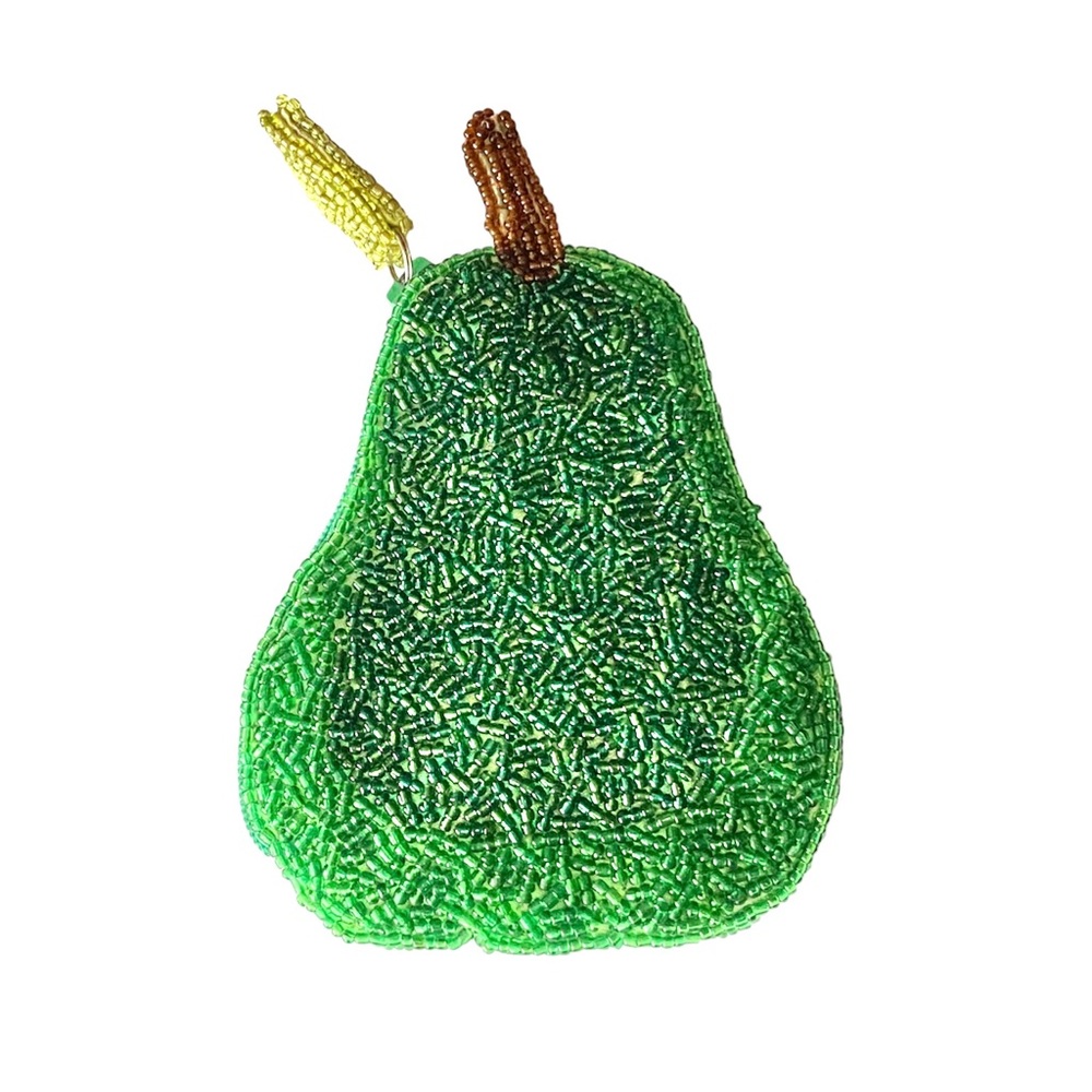Inge Christopher Beaded Pear Coin Purse